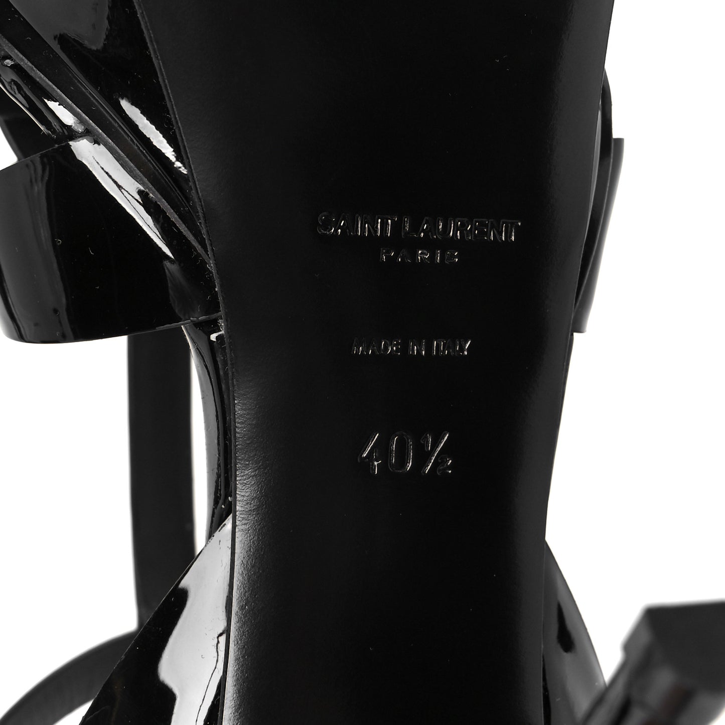 Patent Tribute 75 Platform Sandals 40.5 Black