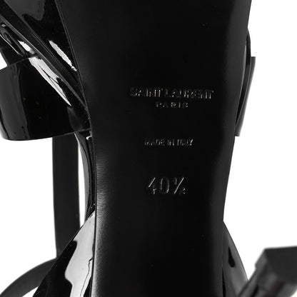 Saint Laurent Patent Tribute 75 Platform Sandals 40.5 Black 8 of 10