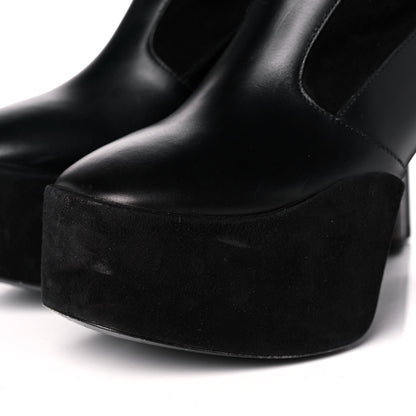 Louis Vuitton Suede Podium Platform High Boots 37 Black 9 of 9