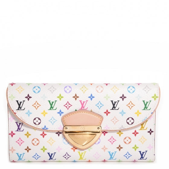 Monogram Multicolor Eugenie Wallet White