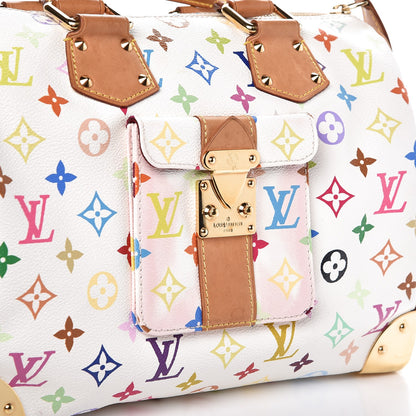 Louis Vuitton Monogram Multicolor Speedy 30 White 8 of 10