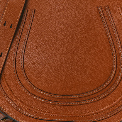 Chloe Calfskin Medium Marcie Round Crossbody Bag Tan 8 of 10