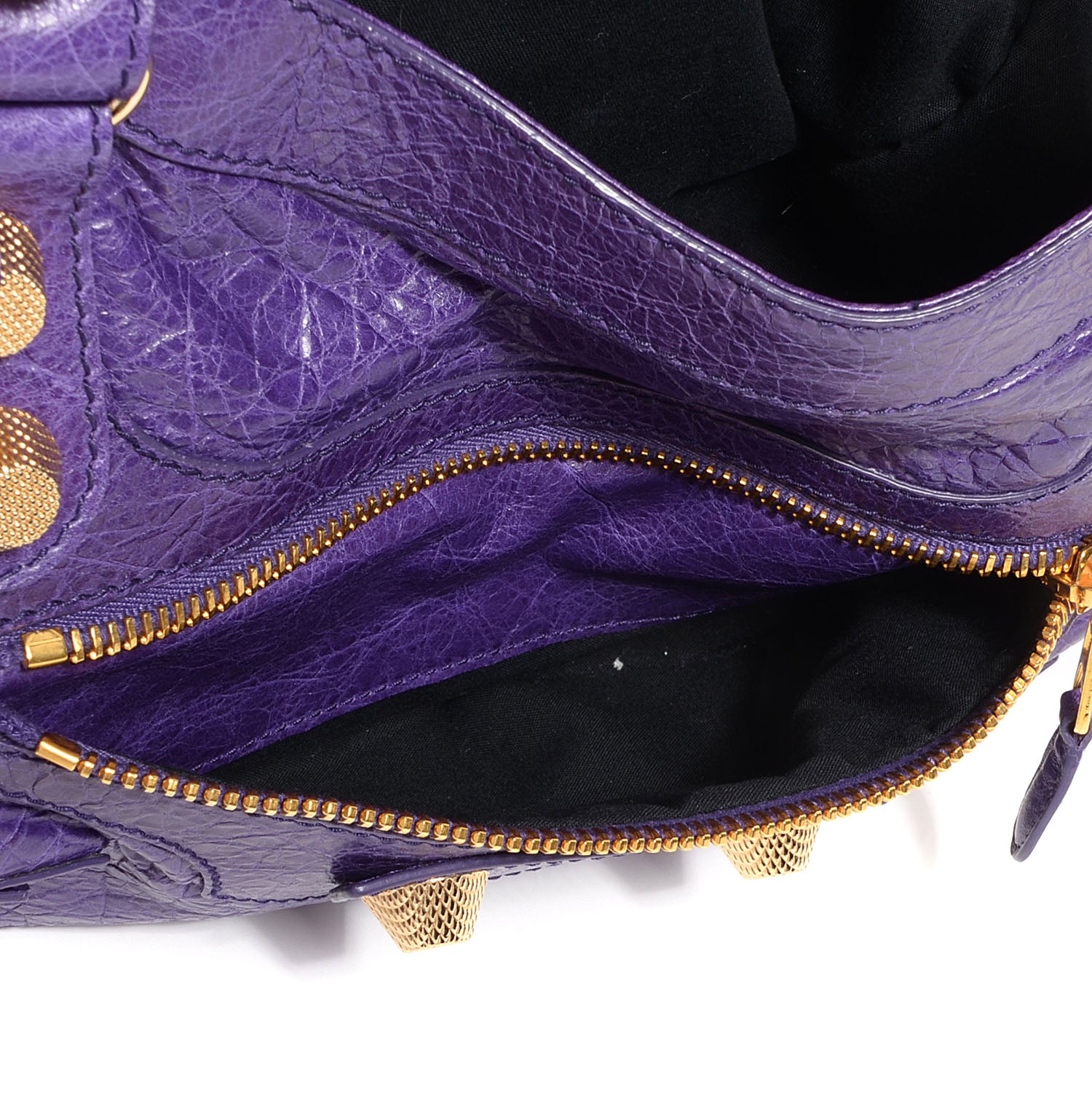 Balenciaga Agneau Giant 21 Gold Hardware City Dark Violet 9 of 13