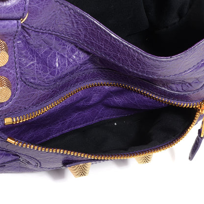 Balenciaga Agneau Giant 21 Gold Hardware City Dark Violet 9 of 13