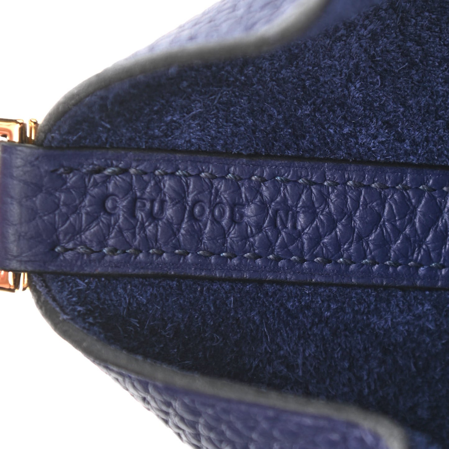 Taurillon Clemence Picotin Lock 22 MM Bleu Encre