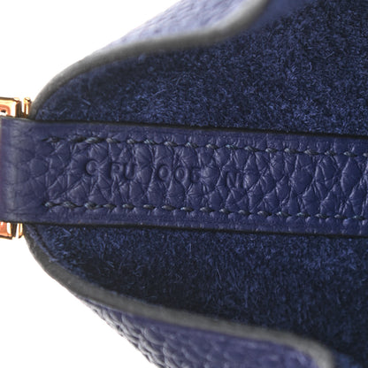 Hermes Taurillon Clemence Picotin Lock 22 MM Bleu Encre 7 of 9