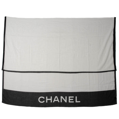 Chanel Cotton CC Scarf Black White 2 of 4