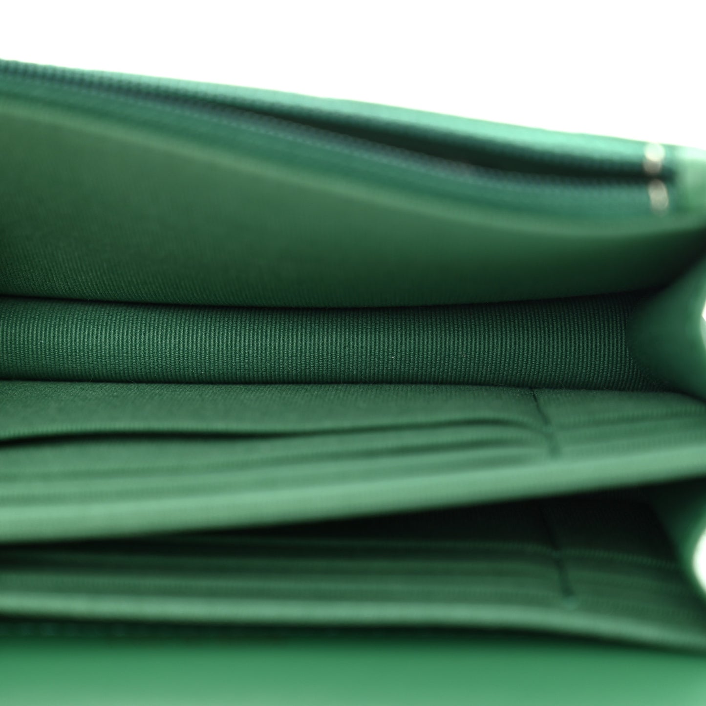 Aged Calfskin Quilted Mini Reissue Wallet On Chain WOC Green