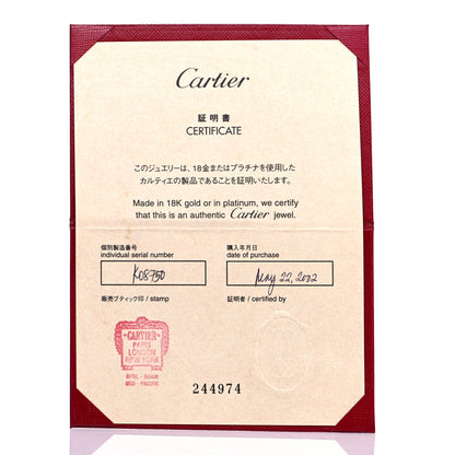 Cartier 18K White Gold 5.5mm LOVE Ring 52 6 9 of 10