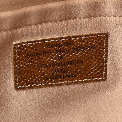 Louis Vuitton Monogram Brocade Thalie Clutch Gold 6 of 7