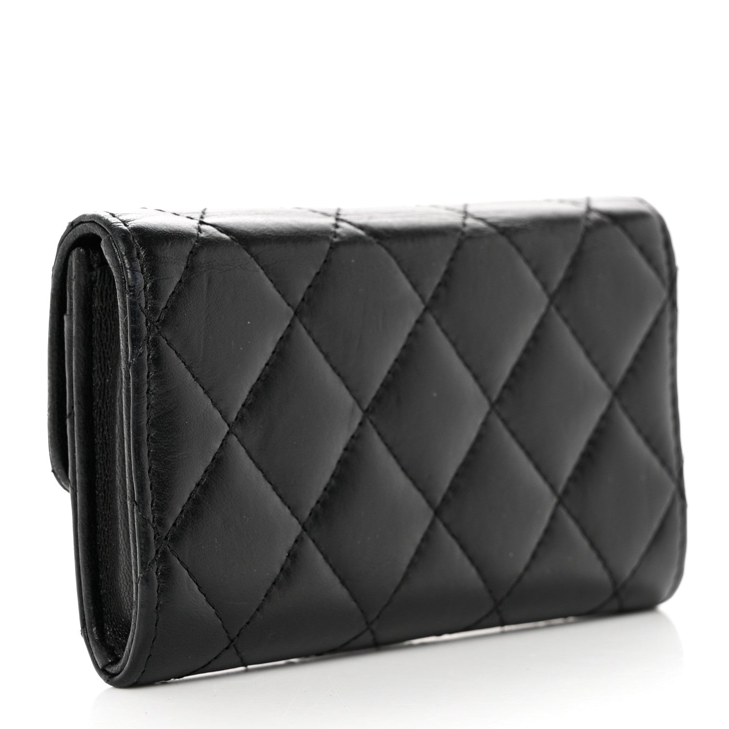 Chanel Aged Calfskin Quilted Reissue Flap Card Holder Black 3 of 11