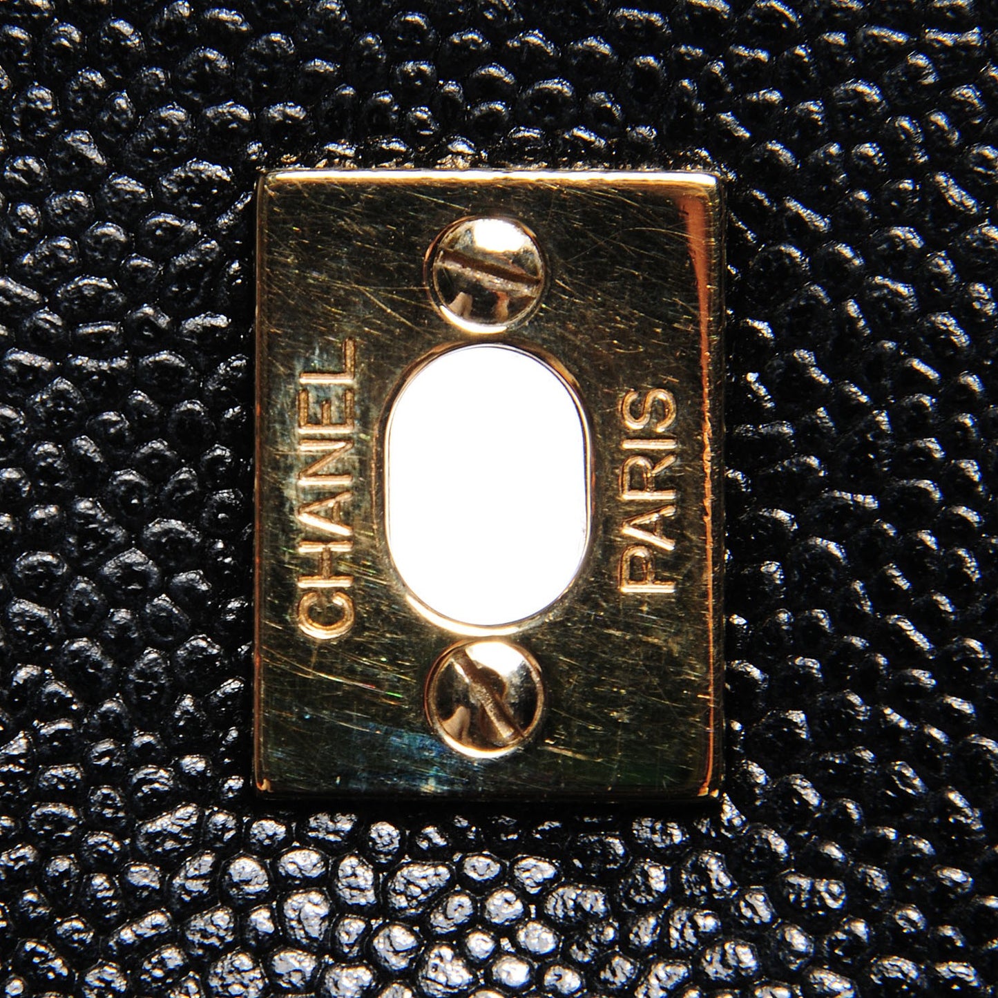 Caviar Quilted Jumbo Kelly Flap Black