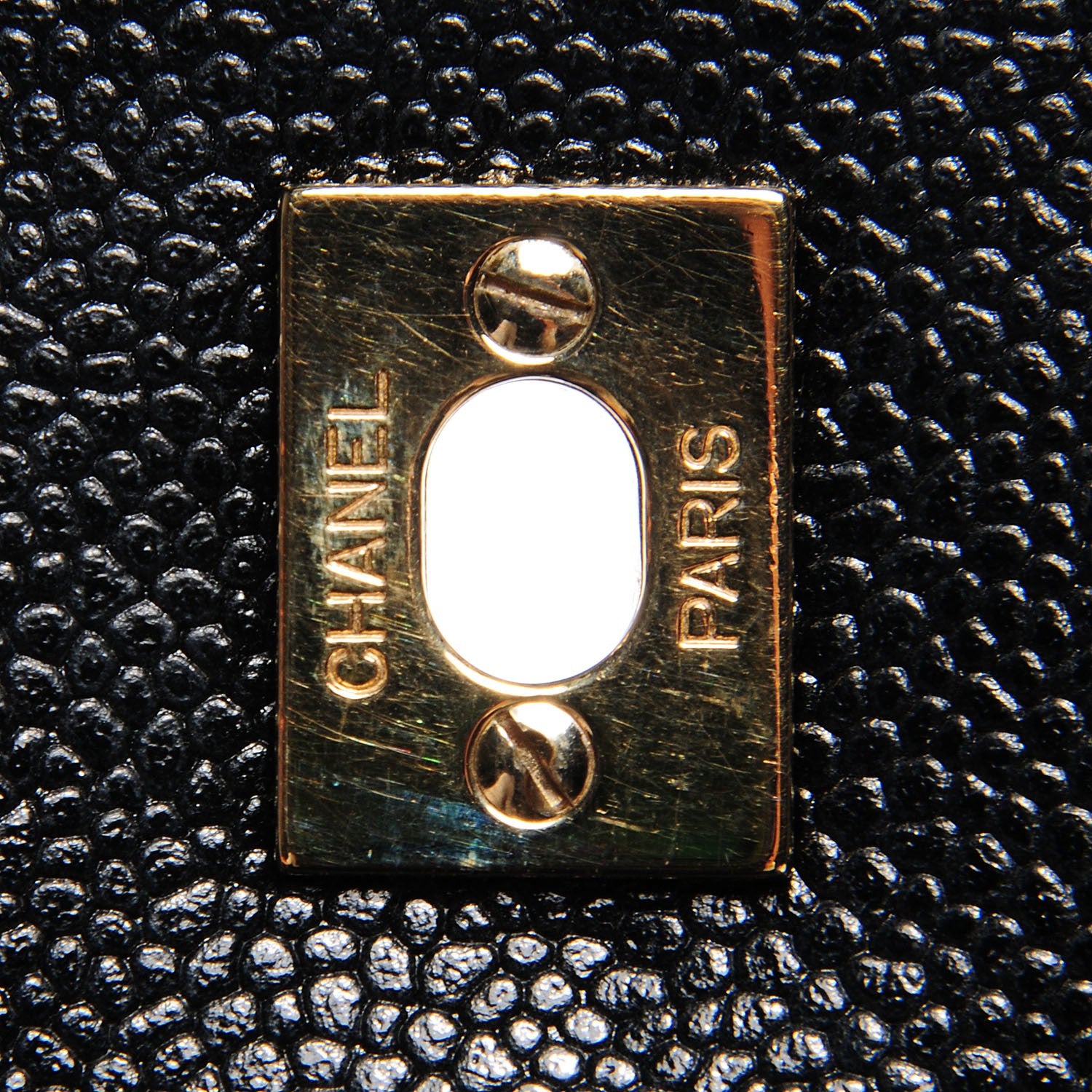 Chanel Caviar Quilted Jumbo Kelly Flap Black 6 of 10