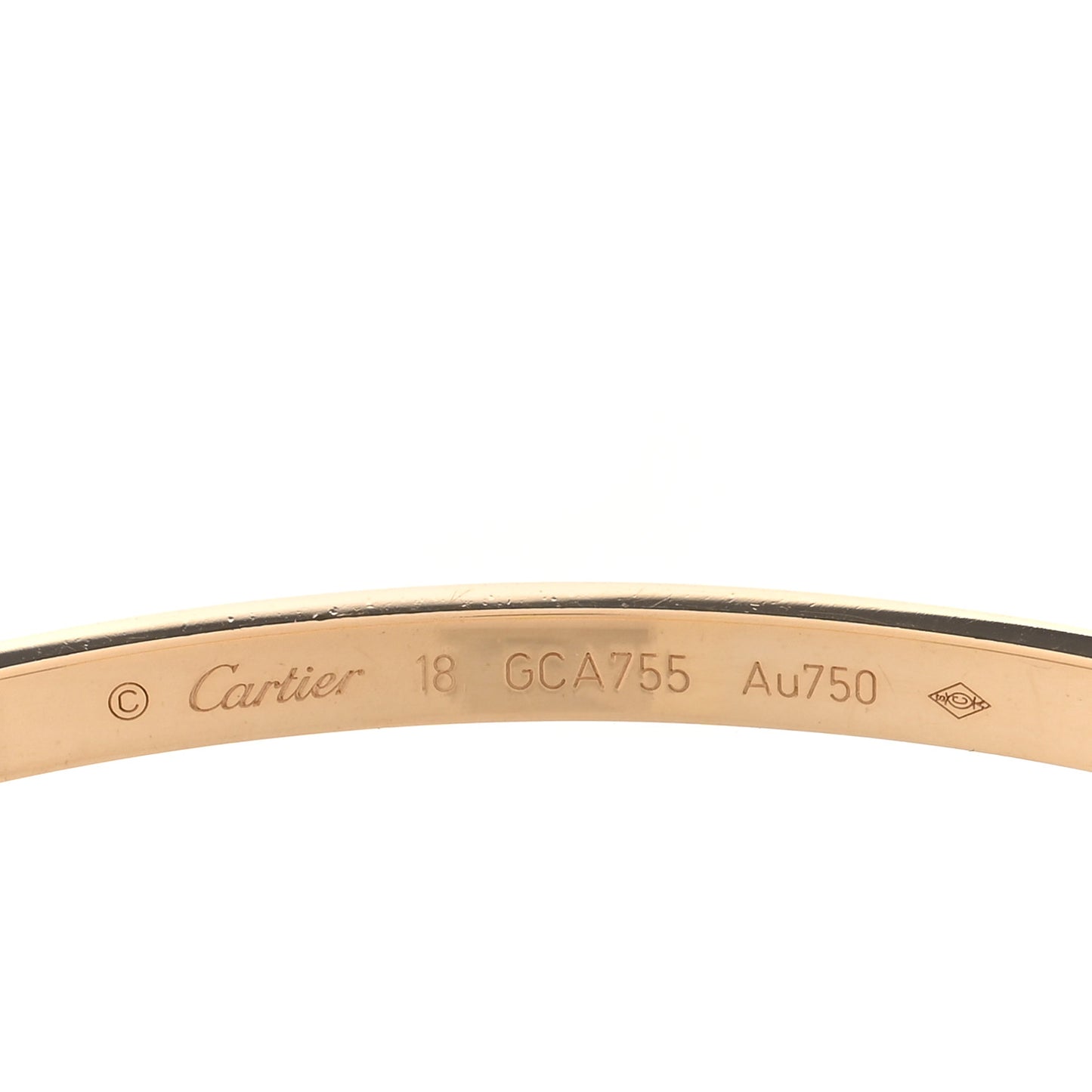 18K Yellow Gold Small LOVE Bracelet 18