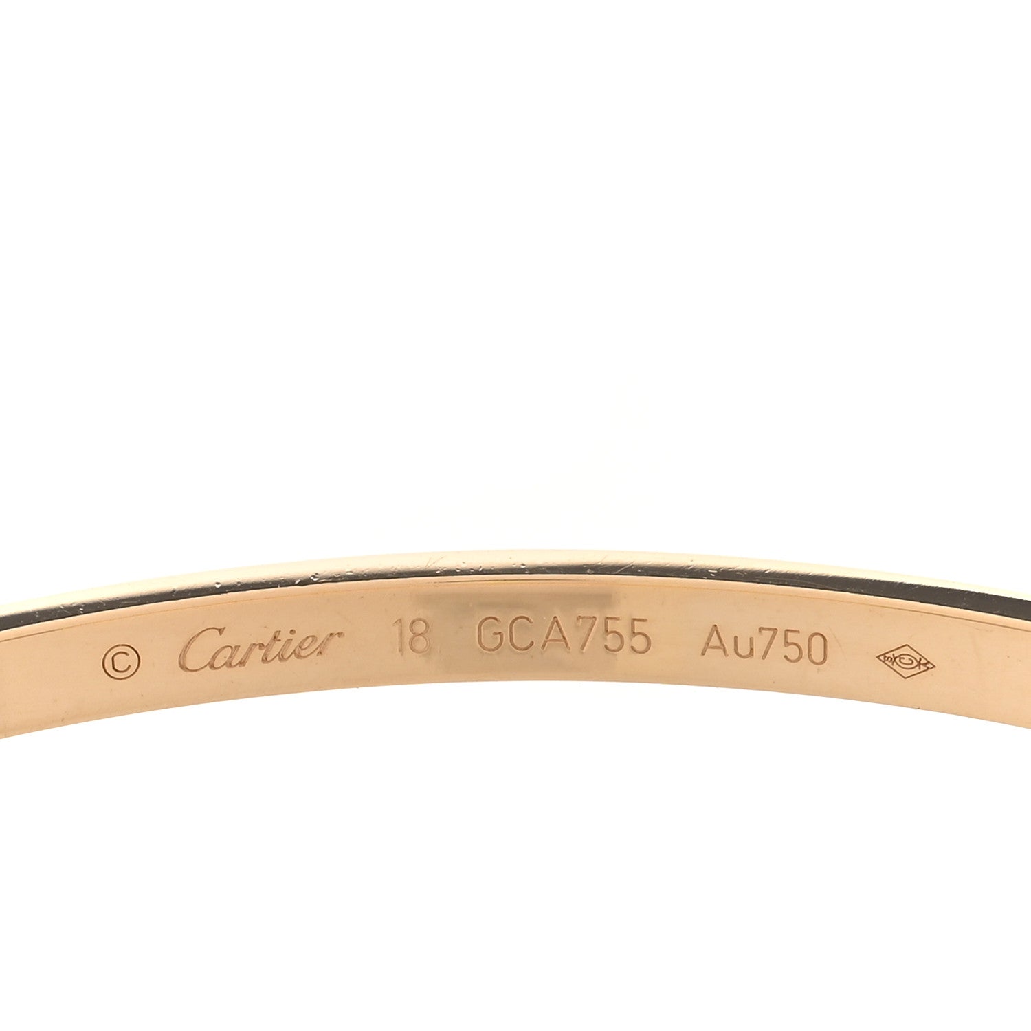 Cartier 18K Yellow Gold Small LOVE Bracelet 18 3 of 7