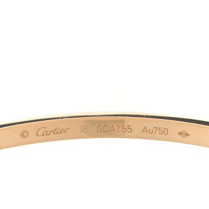 Cartier 18K Yellow Gold Small LOVE Bracelet 18 3 of 7