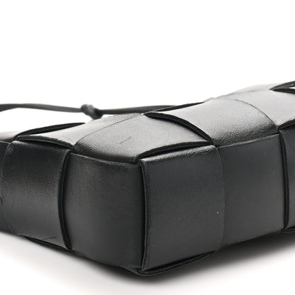 Bottega Veneta Calfskin Maxi Intrecciato Cassette Pouch On Strap Black 8 of 9