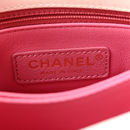Chanel Goatskin Quilted Extra Mini Rainbow Coco Handle Flap White 6 of 10