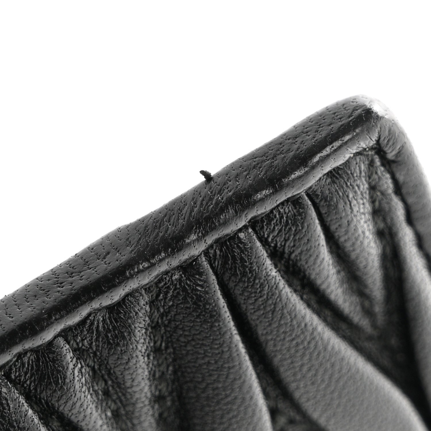 Miu Miu Nappa Matelasse Card Holder Black 9 of 10