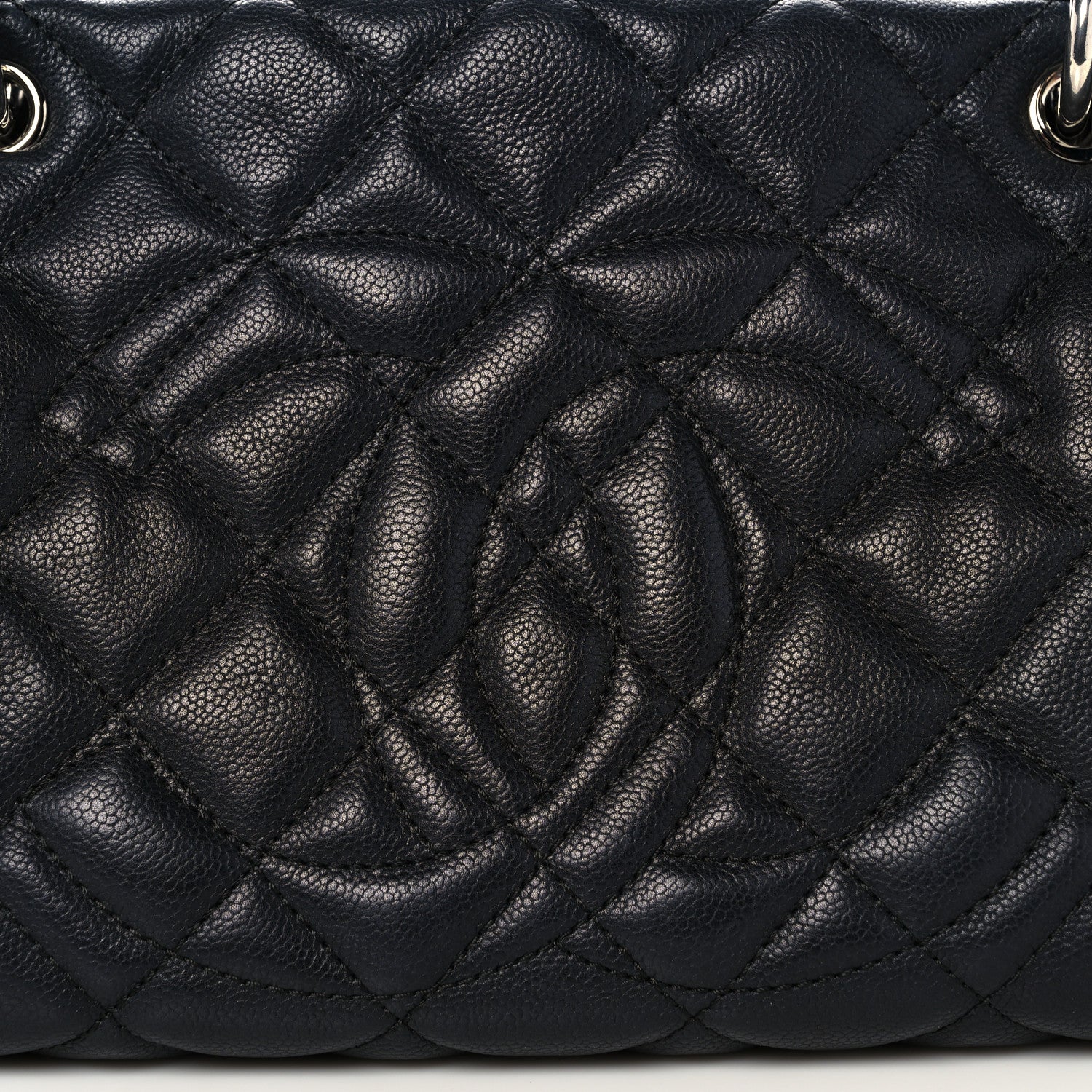 Chanel Caviar Quilted CC Timeless Bowler Black 8 of 10
