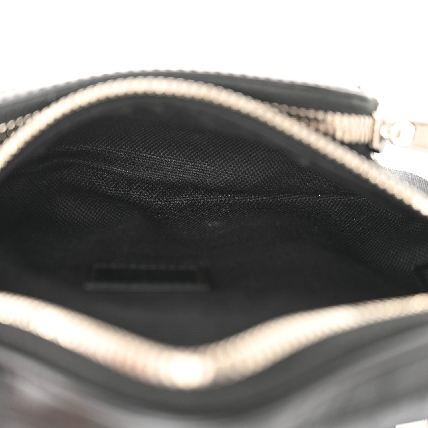 Gucci GG Supreme Monogram Textured Calfskin Retro Interlocking G Belt Bag Black 5 of 11