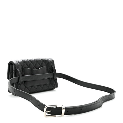 Chanel Grained Calfskin Quilted 2.55 Reissue Flap Belt Bag Clutch Black 3 of 13