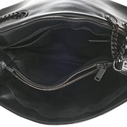 Saint Laurent Calfskin Y Quilted Monogram Medium Loulou Chain Satchel Black 5 of 8