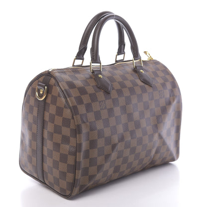 Louis Vuitton Damier Ebene Speedy Bandouliere 30 3 of 12