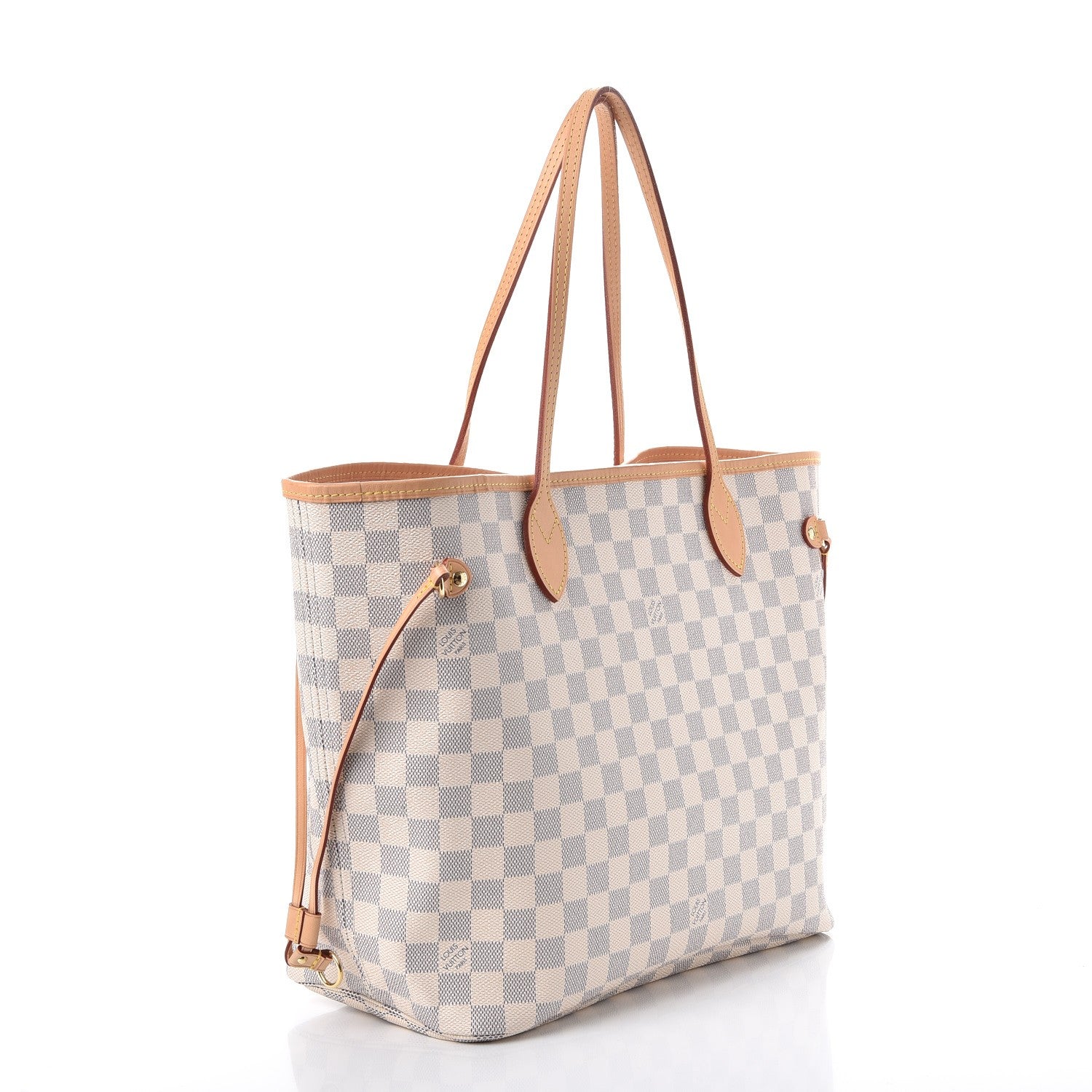 Louis Vuitton Damier Azur Neo Neverfull MM Rose Ballerine 3 of 9