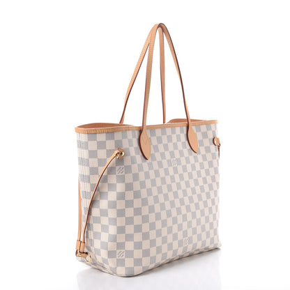 Louis Vuitton Damier Azur Neo Neverfull MM Rose Ballerine 3 of 9