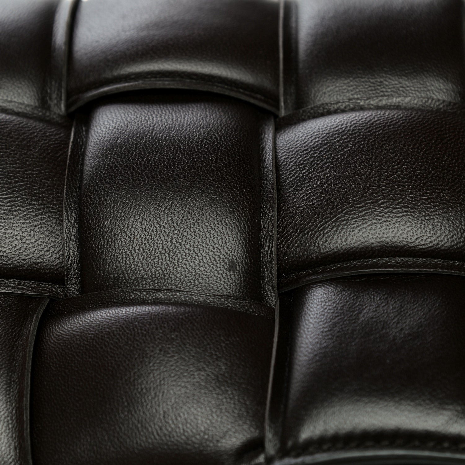 Bottega Veneta Lambskin Maxi Intreccio Padded Chain Cassette Crossbody Bag Black 18 of 18