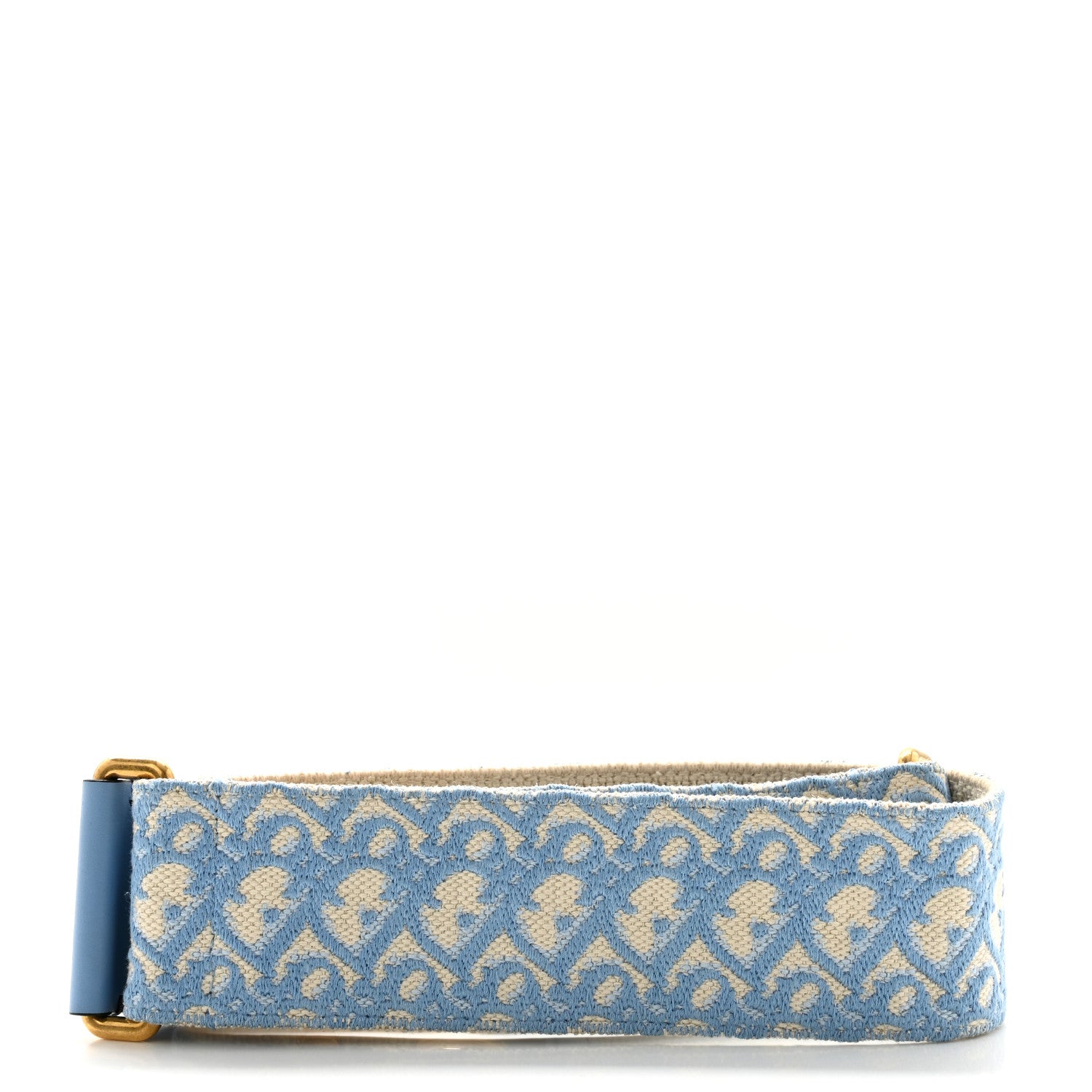 Christian Dior Oblique Adjustable Shoulder Strap Cornflower Blue 2 of 5