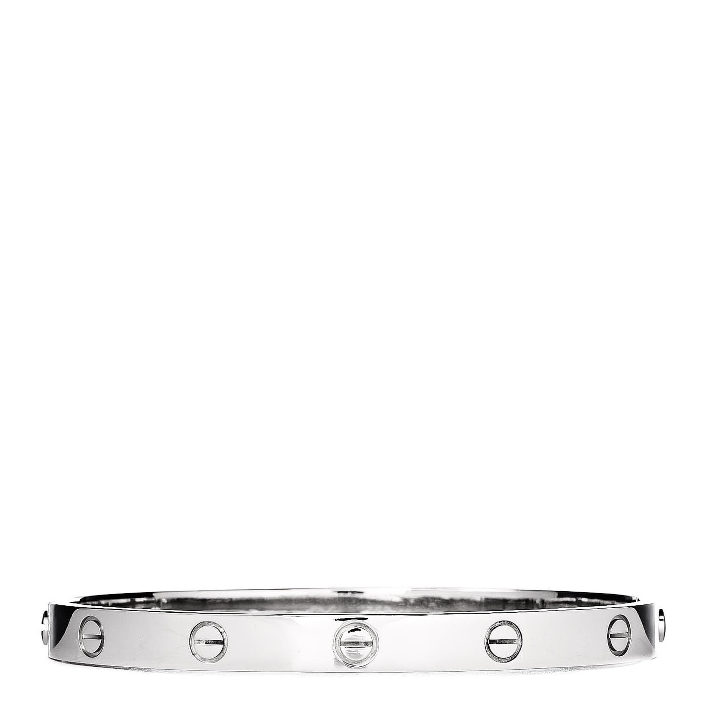 18K White Gold LOVE Bracelet 19