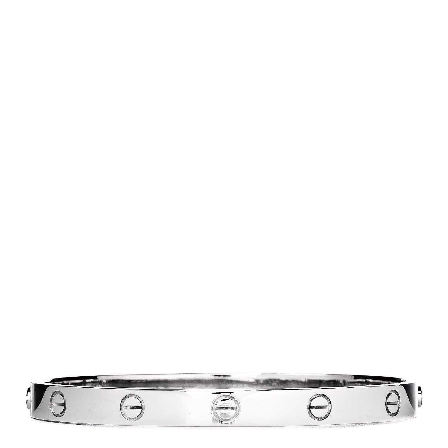 Cartier 18K White Gold LOVE Bracelet 19 3 of 5