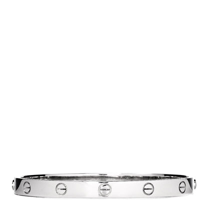 Cartier 18K White Gold LOVE Bracelet 19 3 of 5