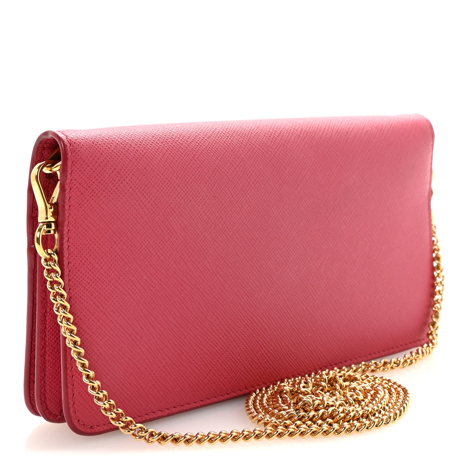 Prada Saffiano Metal Mini Crossbody Bag Peonia 3 of 10