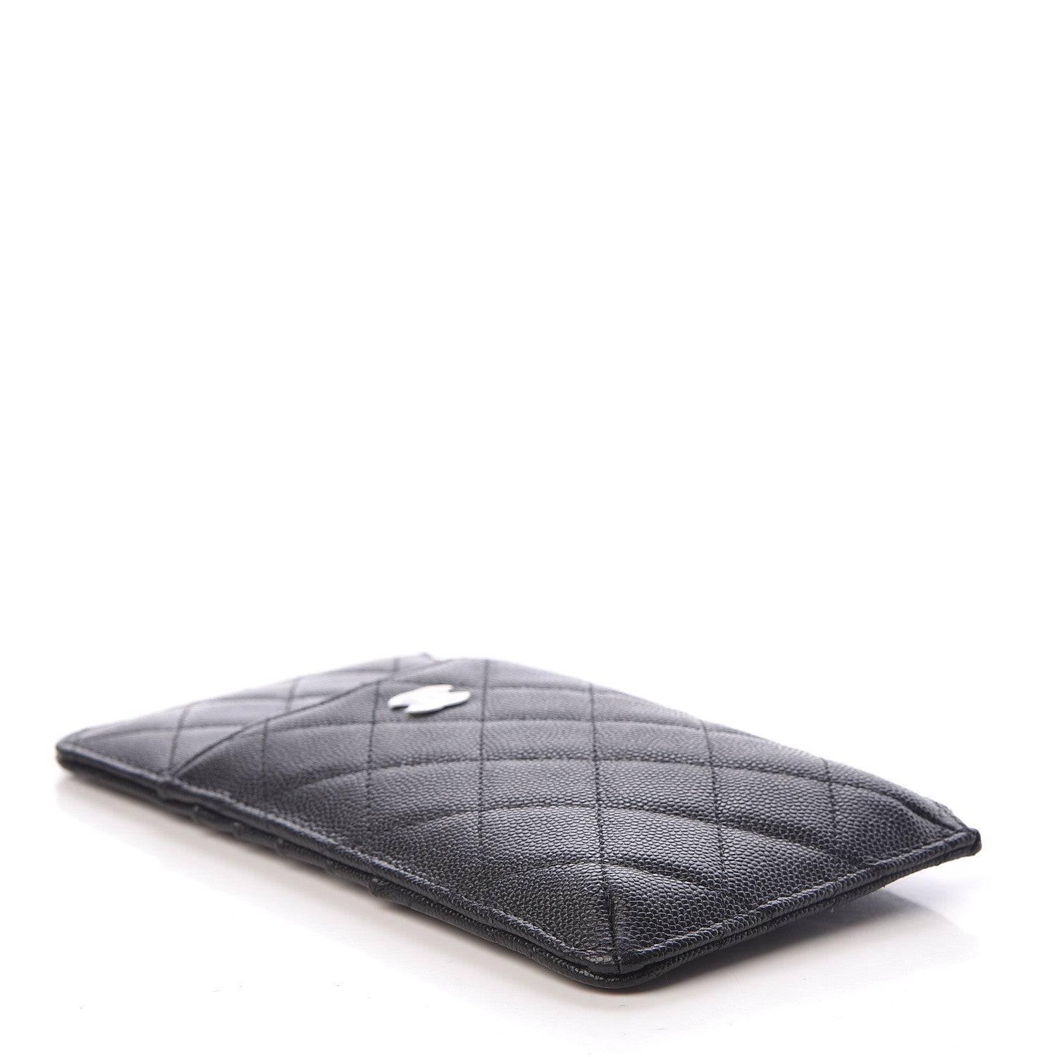 Chanel Caviar Quilted Classic Flat Wallet Pouch Black 4 of 8