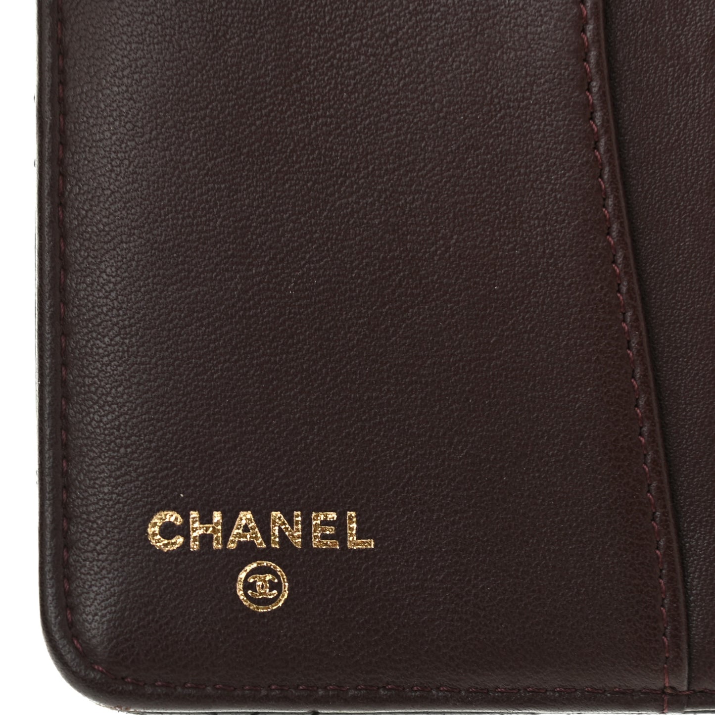 Lambskin Quilted Small Agenda Cover Black