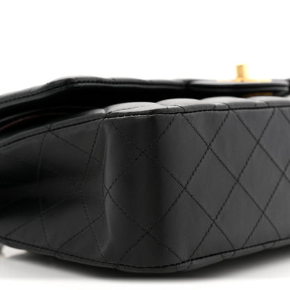 Chanel Lambskin Quilted Medium Double Flap Black 9 of 10