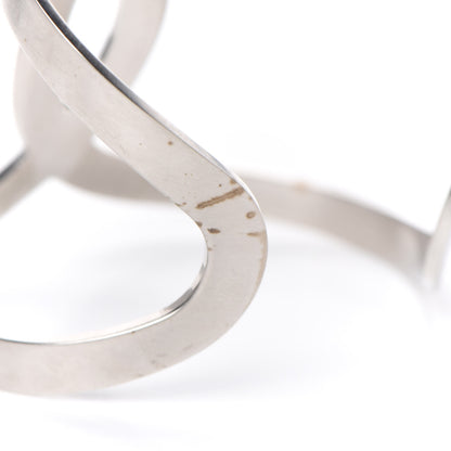 Chanel Metal CC Cuff Silver 6 of 7