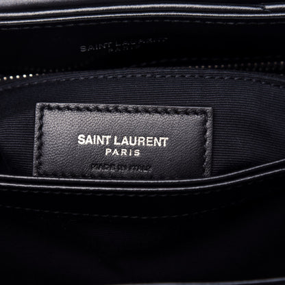 Saint Laurent Calfskin Y Quilted Monogram Toy Loulou Crossbody Bag Black 8 of 13