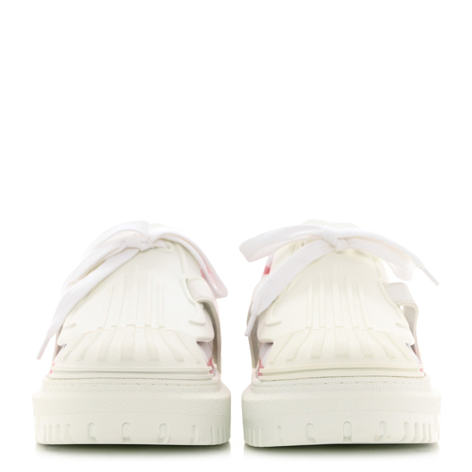 Christian Dior Nylon Mesh Dior-ID Platform Sneakers 37.5 White Pink 2 of 7