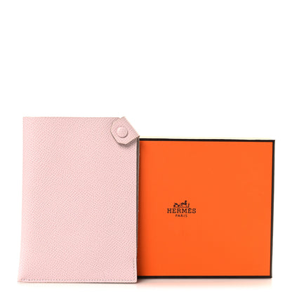 Hermes Epsom Tarmac Passport Holder Mauve Pale 8 of 8