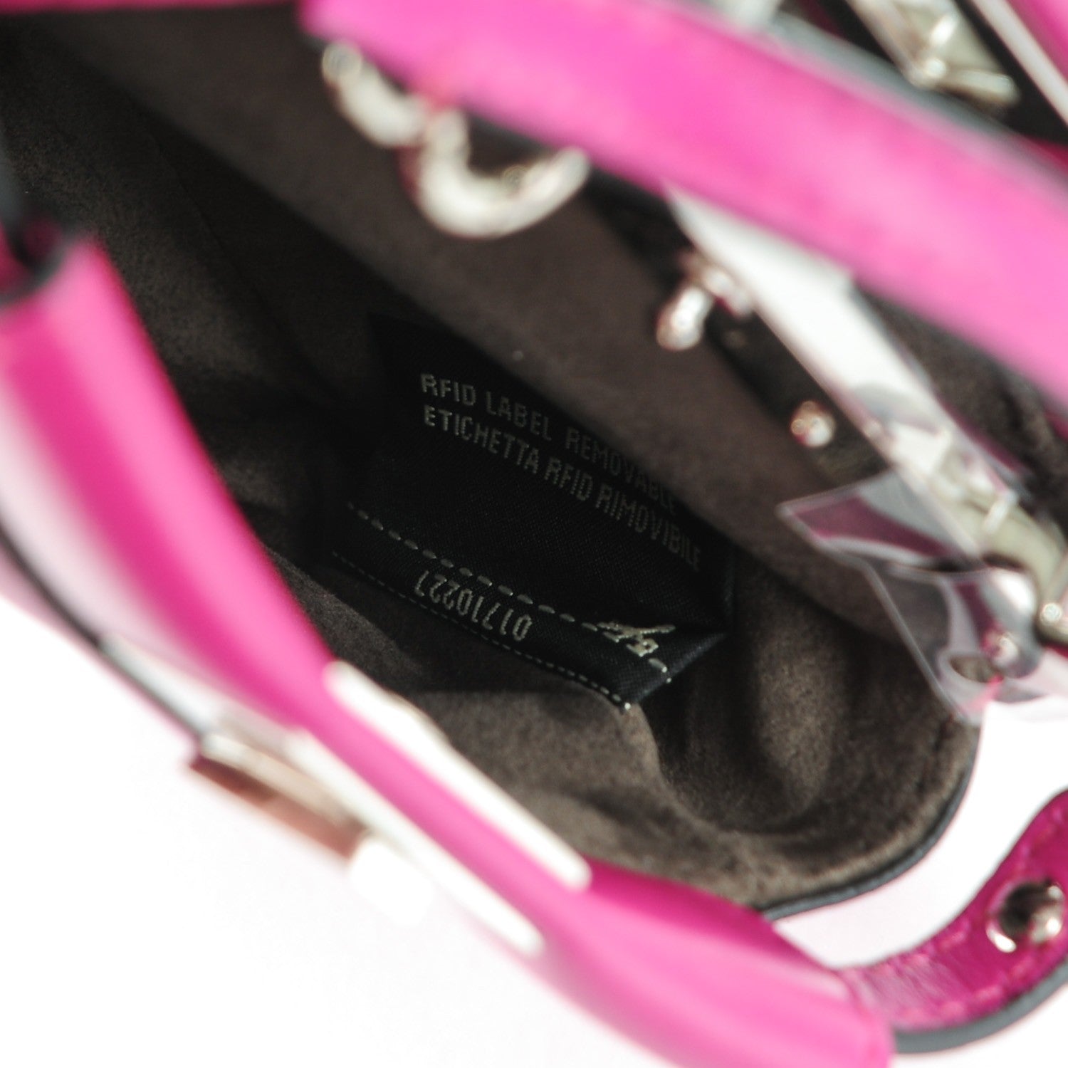 Fendi Nappa Micro Peekaboo Iconic Satchel Magenta 8 of 8