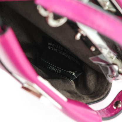 Fendi Nappa Micro Peekaboo Iconic Satchel Magenta 8 of 8