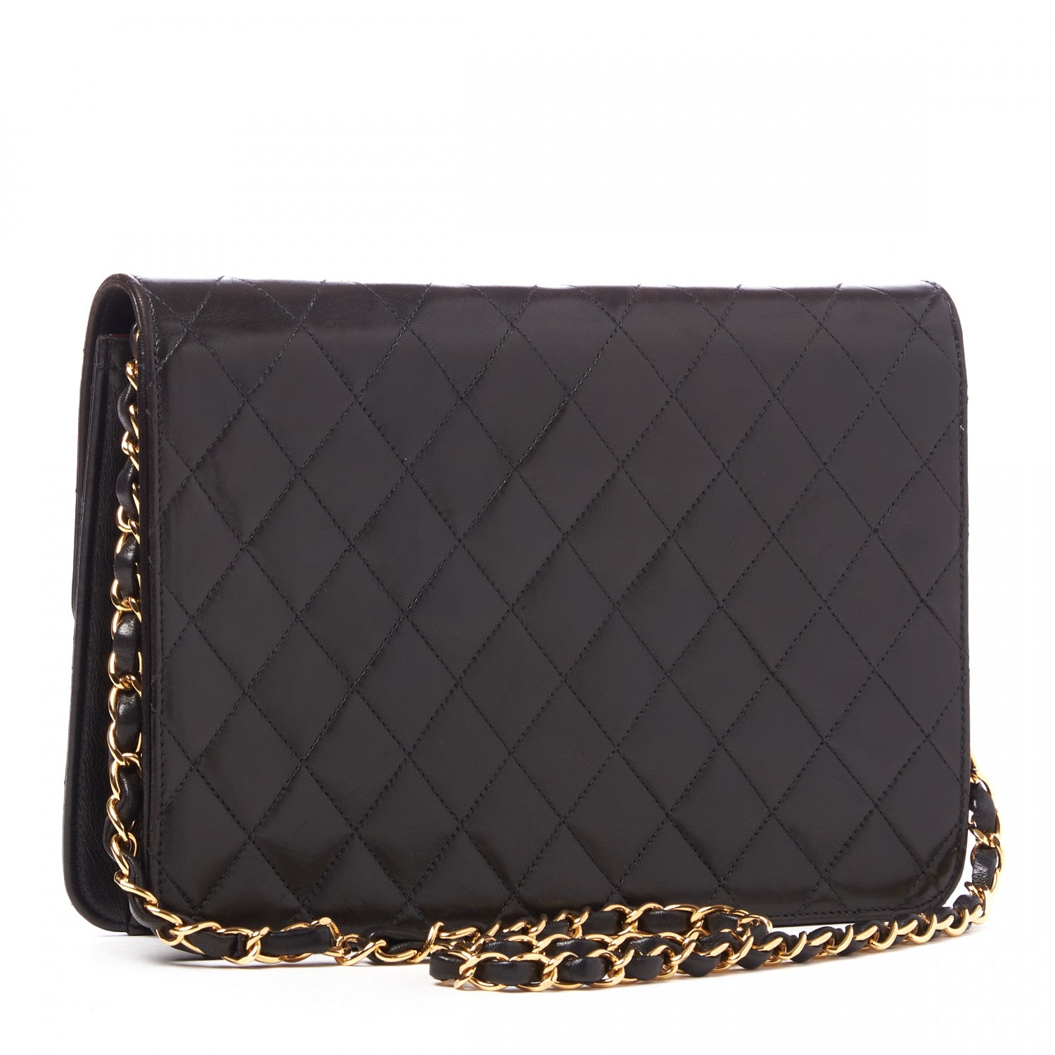 Chanel Lambskin Quilted Medium Single Flap Black 2 of 9