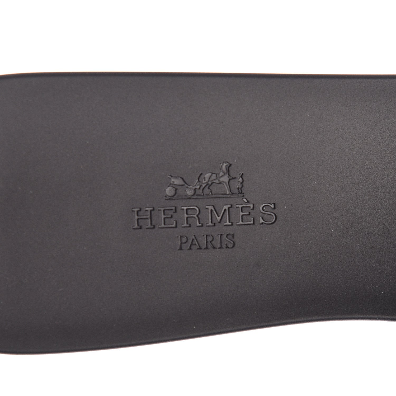 Hermes Rubber Aloha Sandals 37 Black 7 of 8