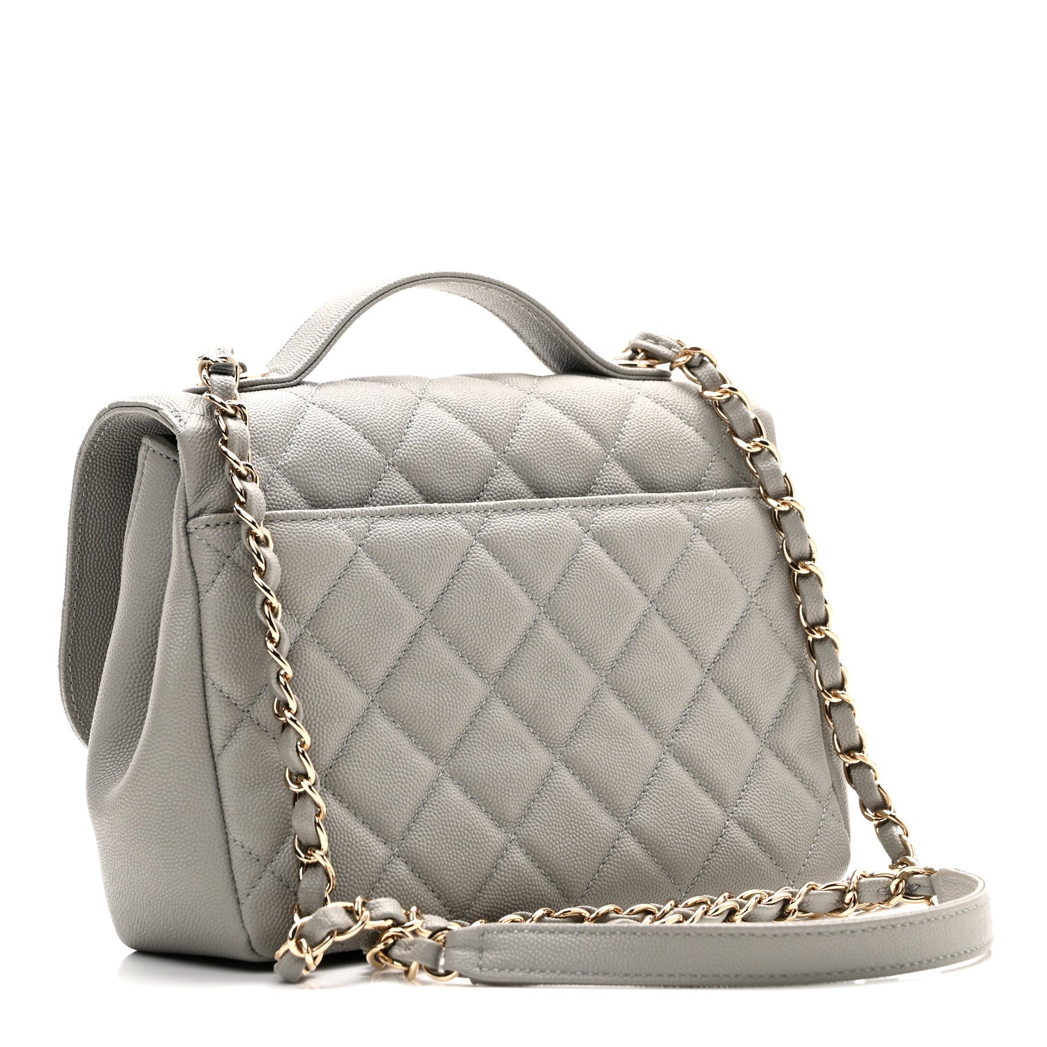 Chanel Caviar Quilted Medium Business Affinity Flap Grey 3 of 10