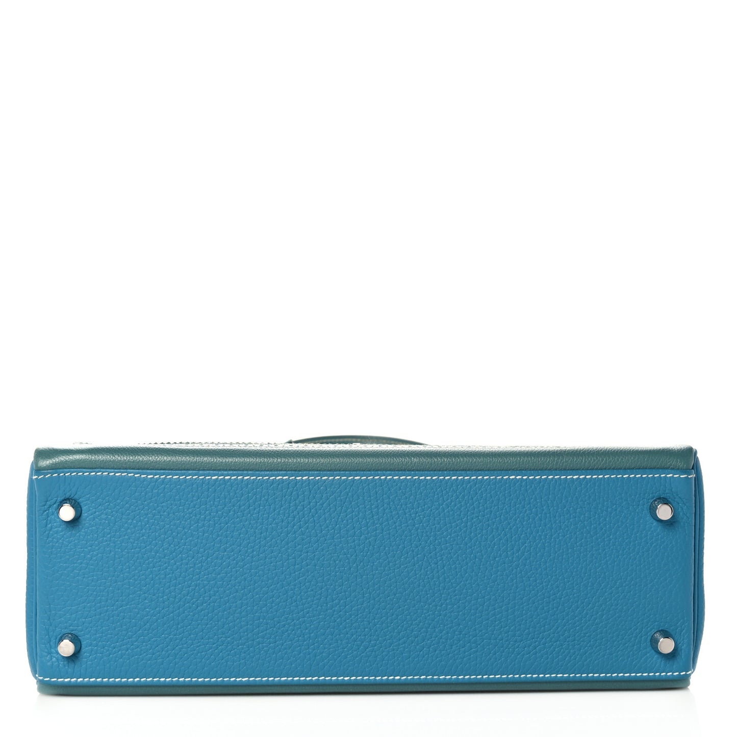 Veau Doblis Taurillon Clemence Evergrain Ghillies Kelly Retourne 32 Turquoise Ciel