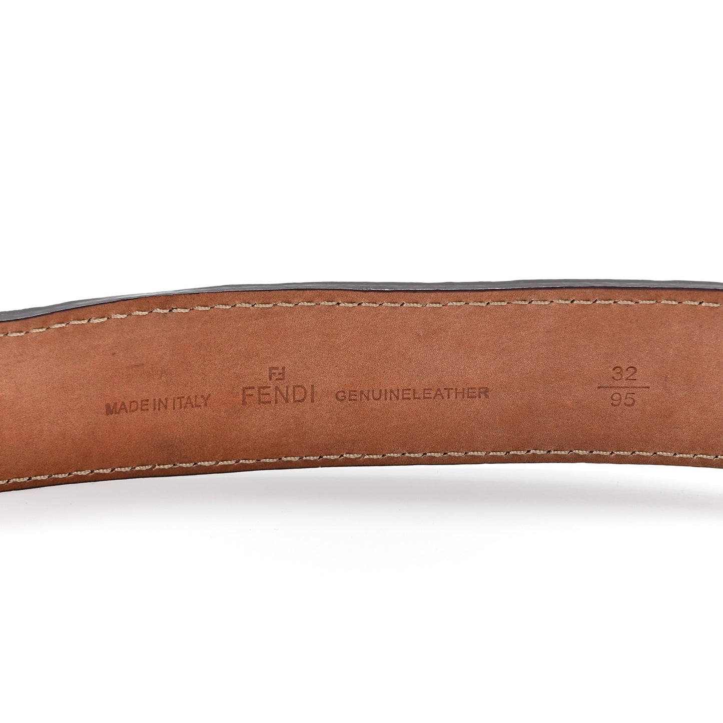 Cuoio Romano Selleria FF logo Belt 95 32 Brown